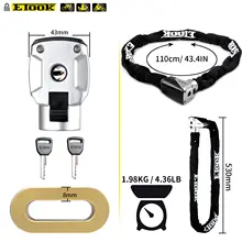 ETOOK Bicycle Lock with Steel Chain #6
