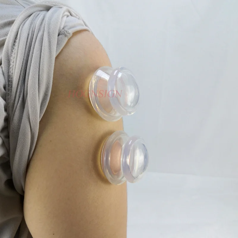 cupping massage health 2pcs Silicone Cupping Vacuum Pump Cups Anti Cellulite Clearing Damp Body Massage Therapy