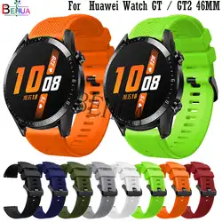 BEHUA  22mm Watch band For Huawei Watch GT1 / GT 2 46mm / 2e Strap Silicone Smart Wristband Bracelet Belt for Samsung Gear S3