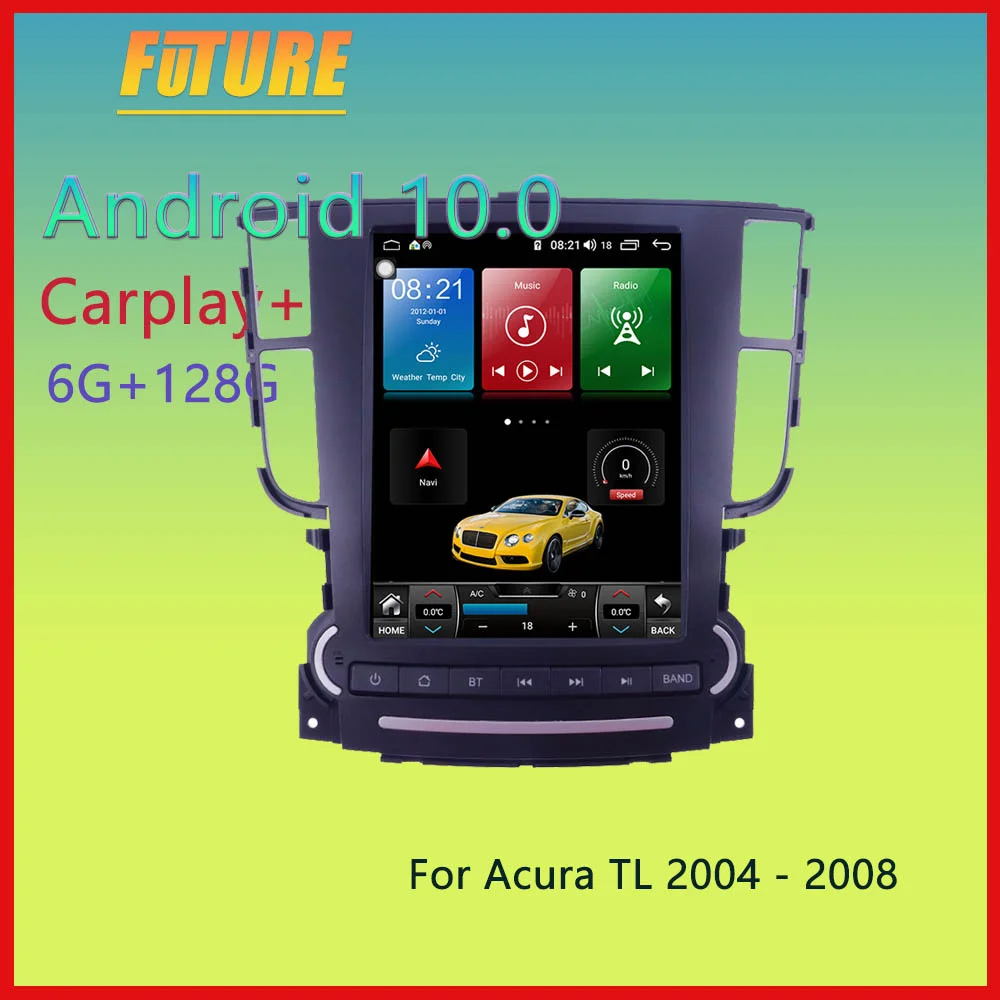 

Автомагнитола 128G для Acura TL 2004 2005 2006-2008 Android 2 Din мультимедийный плеер GPS-навигация сенсорный экран DVD головное устройство