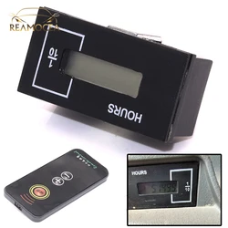 Reamocea New Industrial Black Hour Meter Timer DC12 36V For Doosan Daewoo Excavator DH60 80 150 220 Spare Parts Gasoline Engine
