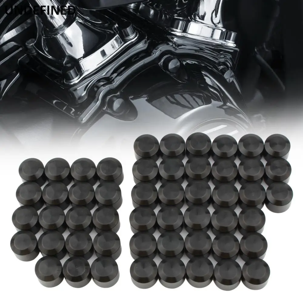 52pcs Motorcycle Bolt Covers Twin Cam Motor Engine Primary Bolts Head Caps for Indian Touring Chief Classic Chieftain Roadmaster