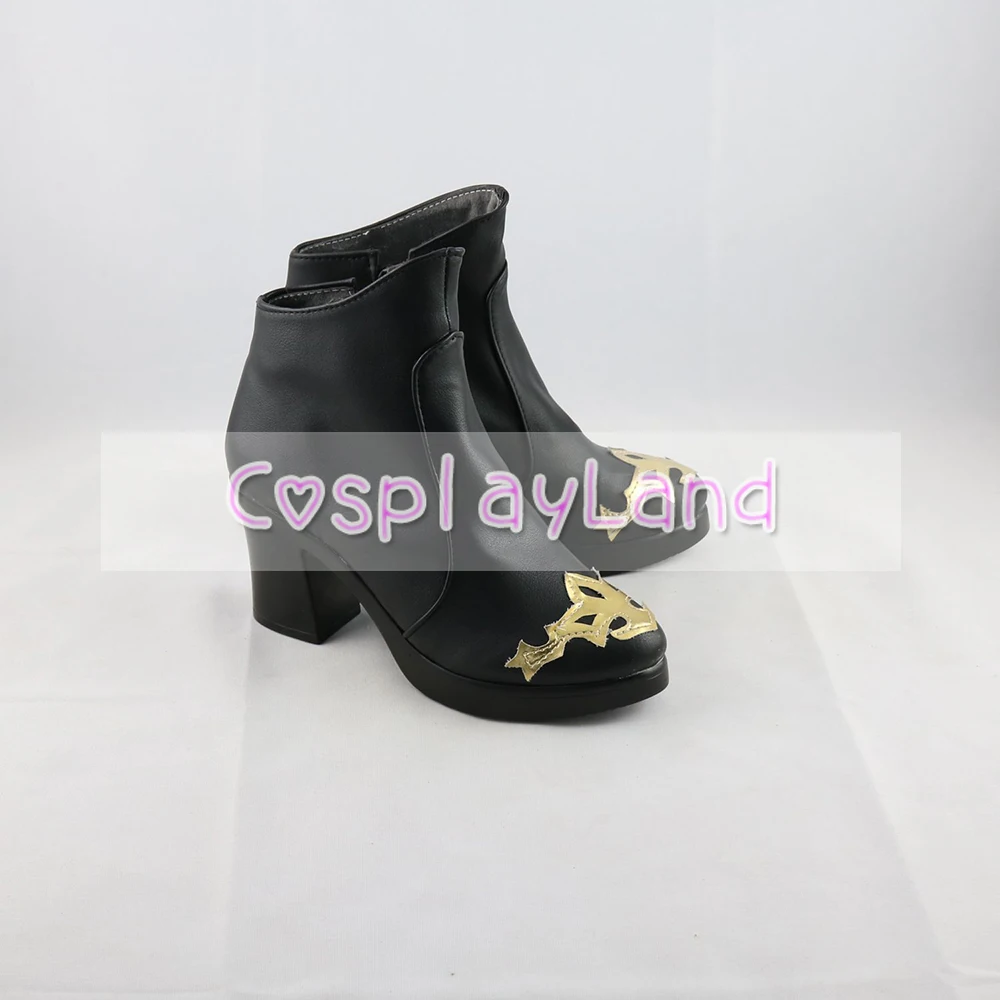 Dream 100 Zon Ontwaken Ciel Black Boot Black Butler Ciel Lederen Cosplay Schoenen Aangepaste Accessoires Halloween Party Schoenen