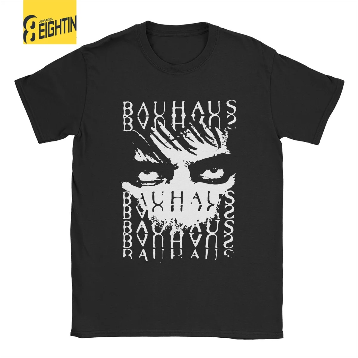 Men T-Shirts Bauhaus Eyes Bela Lugosis Dead Leisure Pure Cotton Tees Short Sleeve Gothic T Shirt O Neck Clothes Unique