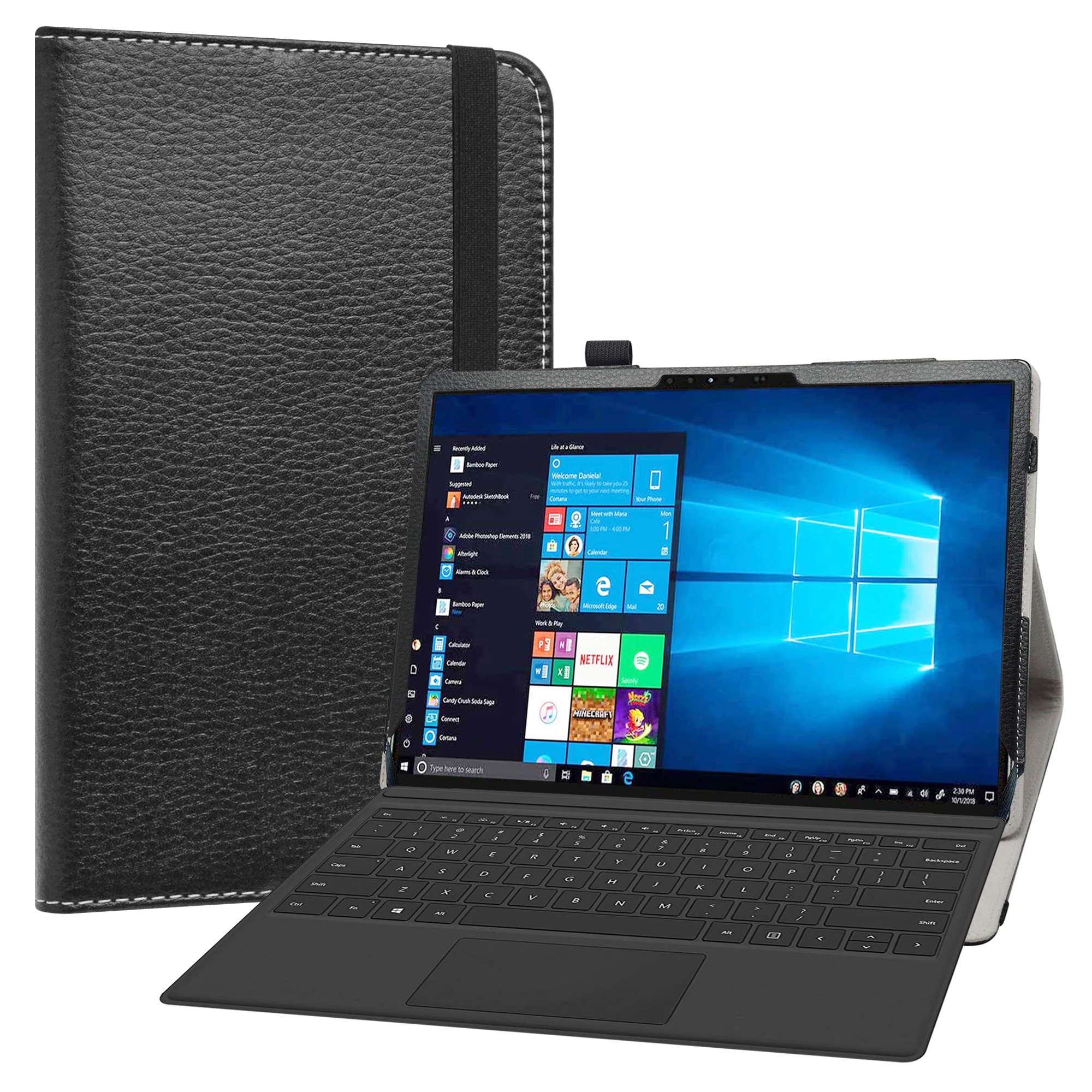 Etui na 13-calowy Dell Latitude 7320 Odłączany składany pokrowiec na tablet z elastycznym zamknięciem