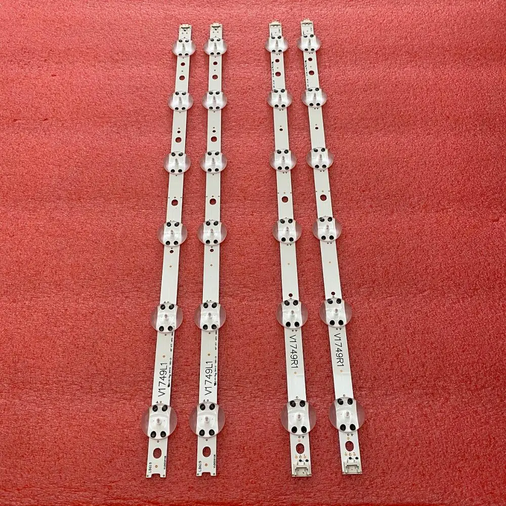 8set LED Backlight For TV 49LV340C 49UJ6500 49UJ6560 49UV340C 49UJ6525 49UJ6585 49UJ6565 49UJ670V V17 49 R1 L1 ART3 2862 2863