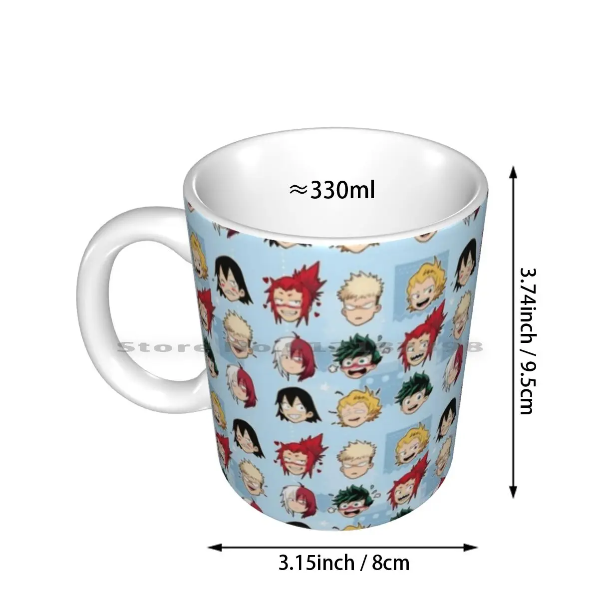 Friend Todoroki-Pattern Ceramic Mugs Coffee Cups Milk Tea Mug Boku No Hero Academia Kiribaku Tododeku Kamisero Kiribaku