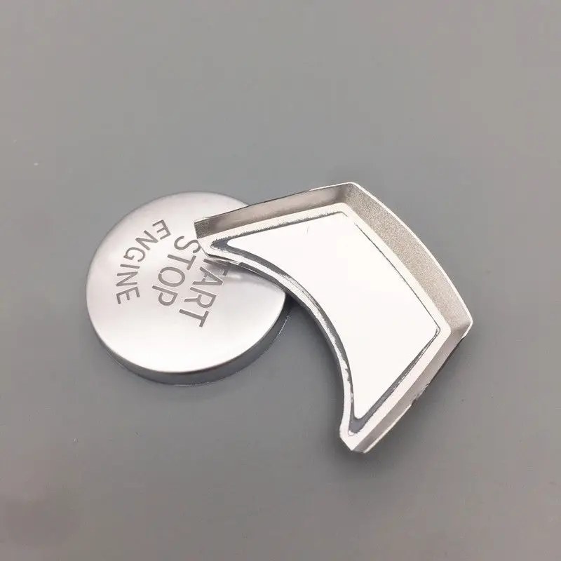 Chrome ABS Car Engine Start Stop Buttons Sequins Cover Trim 2pcs For BMW X3 F25 X4 F26 X5 F15 X6 F16 Interior Accessories