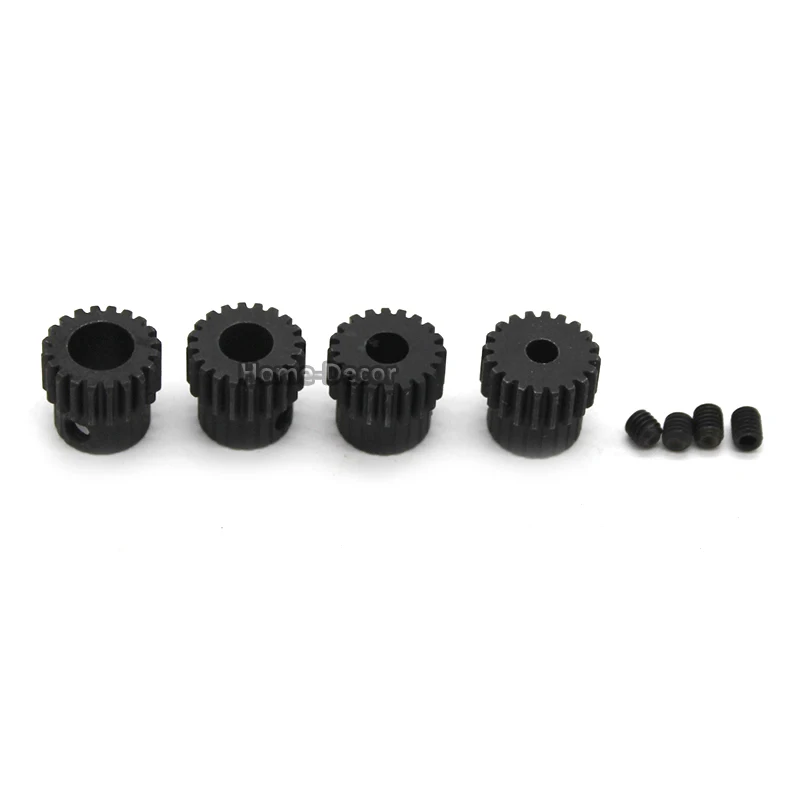 3 PCS 20T Teeth 0.5 Modulus DIY Spindle  Steel Gear Toy Car Motor Gearbox Model Toy  Motor Gear #Black