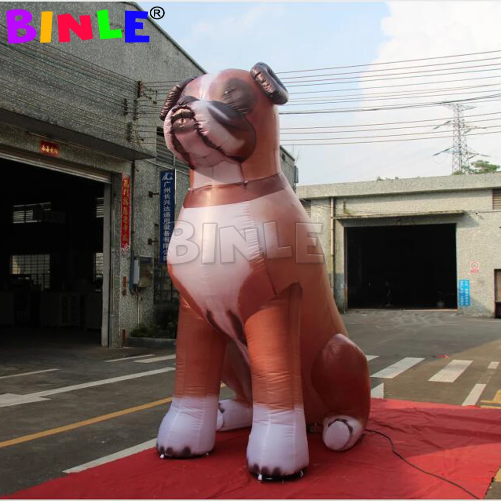 Outdoor Decoration Good Price Oxford Cloth Inflatable Dog Balloon With Fan For Advertising