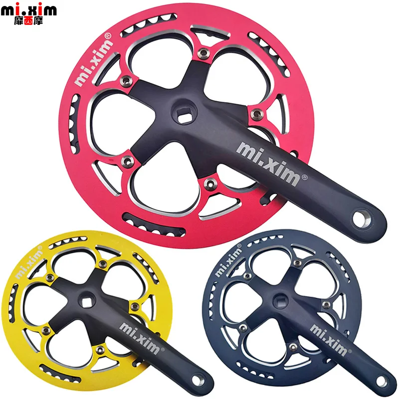 mi.Xim 53T Road bike Chain Wheel Small Wheel Bike Folding Bike 53 teeth Single tooth Chain Wheel with Shield 170mm Crank