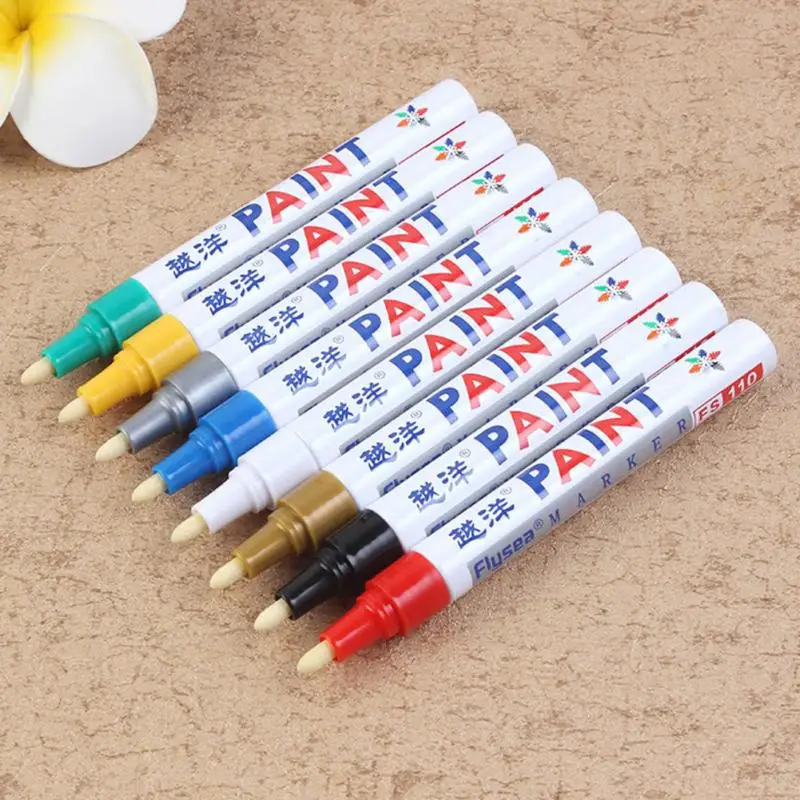 1Pc Waterproof Car Paint Pen Auto Tyre Tire Tread CD Metal Permanent Car Wheel Tire Oily Painting Mark Pen Auto Rubber Marker