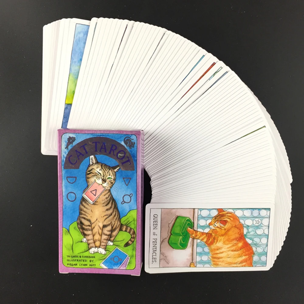 Jeu de société de tarot en forme de chat, jouet pour oracle, carte de prédiction, poker, prophète, cadeau