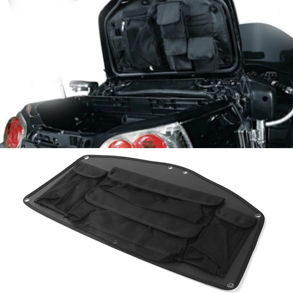 GL1800 Motorcycle Rear Trunk Lid Organizer Black Bag Pouch for Honda Goldwing GL 1800 2001-2011 2012 2013 2014 2015 2016 2017