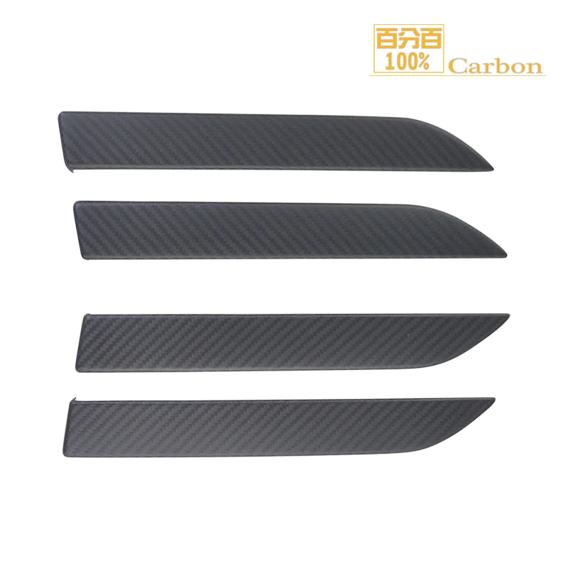 

4 PCS Matt Carbon Fiber For Tesla Model X SUV Outer Door Handle Cover Trims Exterior Sticker