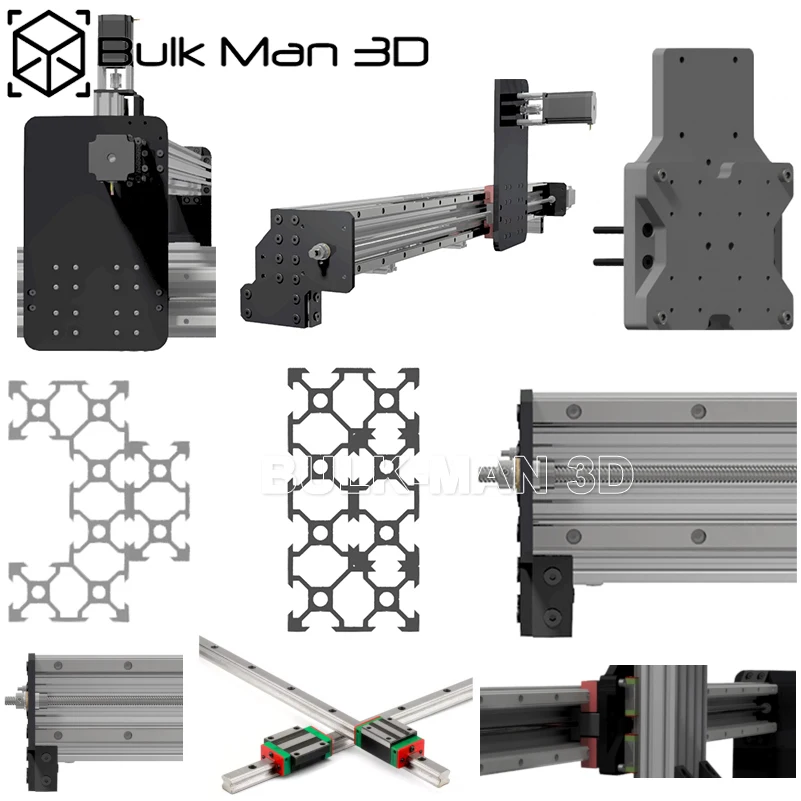 Imagem -05 - Queenbee Pro-cnc Kit Completo de Máquinas Trilhos Lineares Roteador Cnc Atualizado Gravador de Fresagem de Eixos Bulkman 3d 750x1000 mm 20