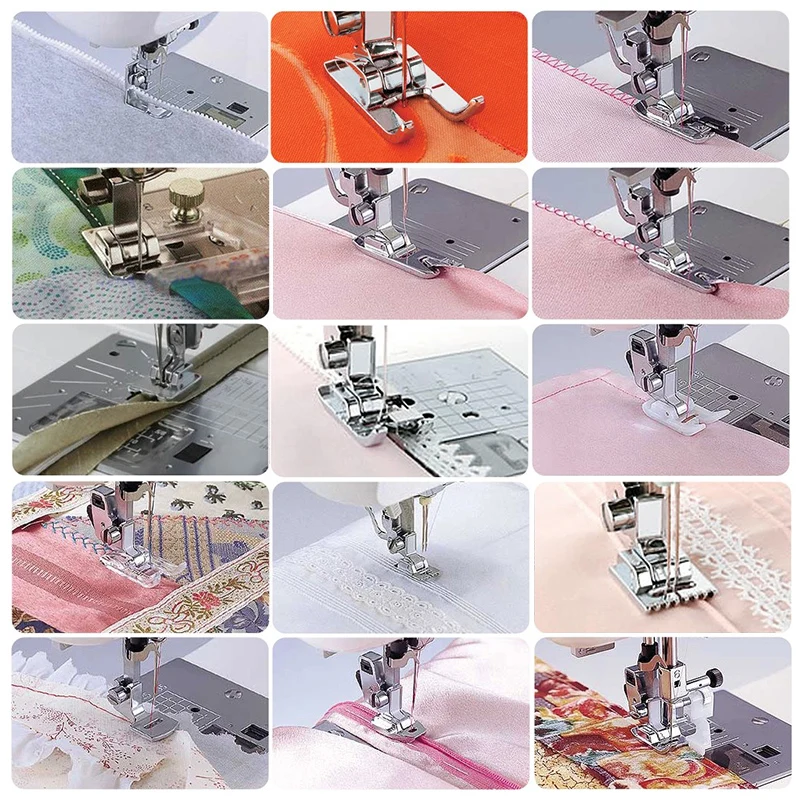 Sewing Machine Presser Foot Kit, Household Knitting Sewing Machine Accessories For Brother Babylock,Singer,Janome,Elna,Toyota