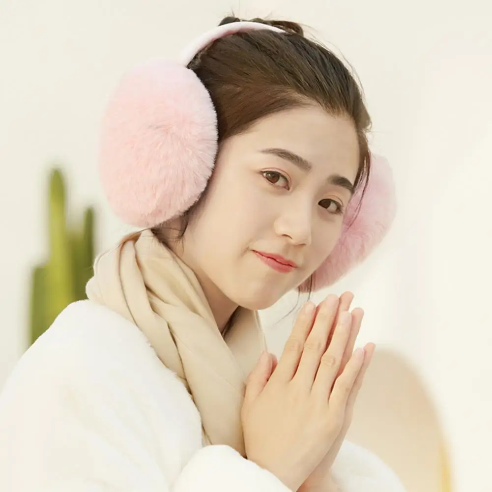 

Foldable Ear Warmer Windproof Keep Warm Ear Muff Warmer Plush Unisex Ear Flap Soft Skin-friendly Ear Warmer for Winter