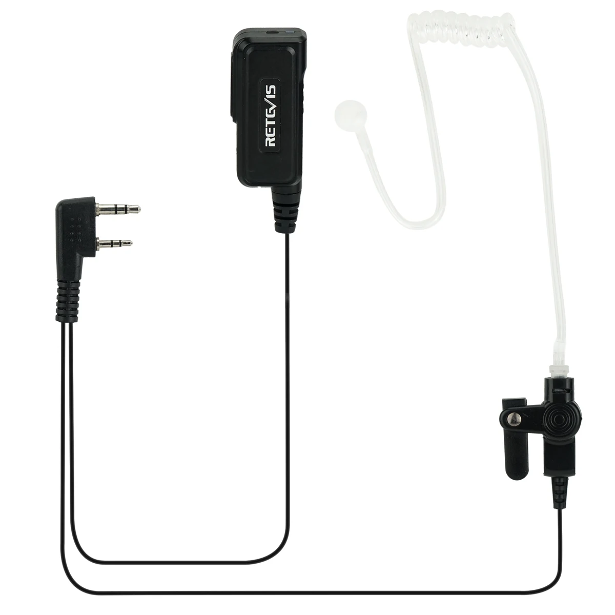 Imagem -02 - Retevis Eek014 Dps Ativo Redução de Ruído Fone de Ouvido Micro-carga Usb com Ptt e Microfone para Kenwood Baofeng Uv5r Uv82 Retevis Rt5r