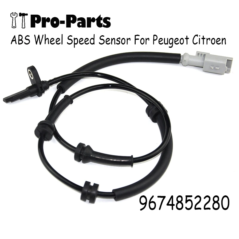 9674852280 New Front ABS Speed Sensor For PEUGEOT CITROEN 308 II Sw C4 9807245880 9814700000
