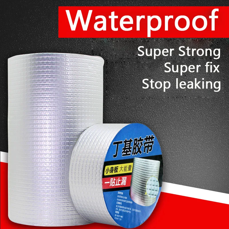 Supersterke aluminiumfolie butyltape waterdicht dikker zelfklevende afdichtingstape voor dakpijpreparatie stop lek stickertape
