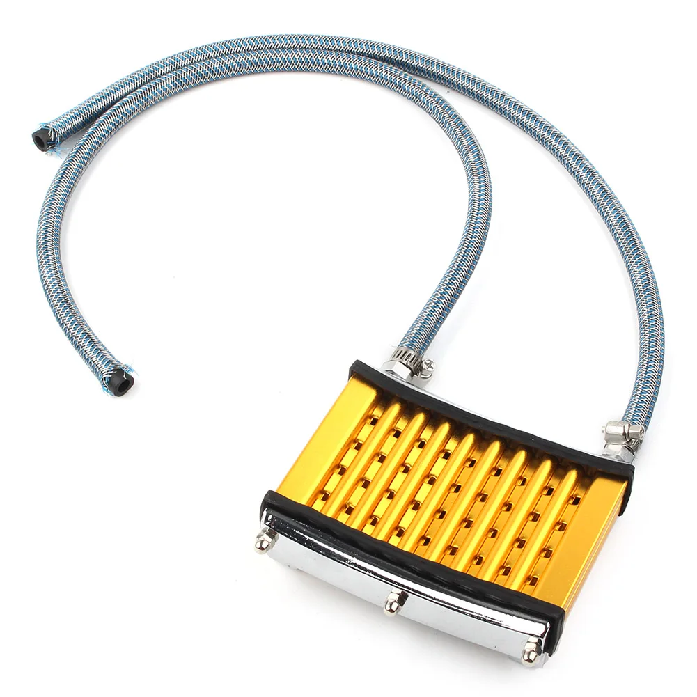 Motorbike Oil Cooler Cooling Radiator For 125cc 140cc 150cc Motorcycles Dirt Pit Bikes ATV Yellow