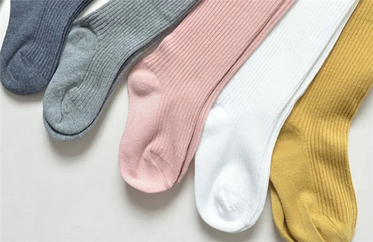 Kinder Strumpfhosen Für Mädchen Baumwolle Gestrickte kinder Mädchen Strumpfhosen Solide Weiche Baby Leggings Weiß Schwarz Engen Frühling Herbst 1-9 jahre – Detail 10