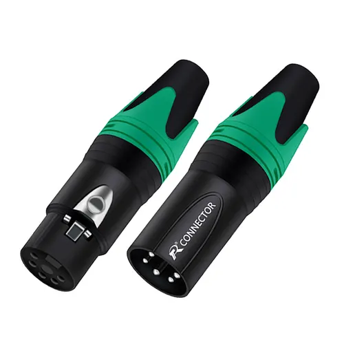 Imagen 2 del producto 10 unids/lote conector XLR de 5 pines conector Jack macho/hembra niquelado conector de micrófono de 5 polos conector de Audio Terminal de Cable de micrófono