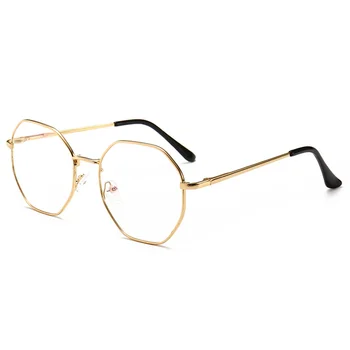 Retro okulary korekcyjne regularny wielokąt – Lady Luxury z filtrem UV