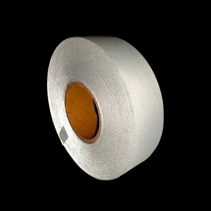 Imagem -04 - Dark Grey Reflective Fabric Tape tc Strip de Alta Visibilidade Faça Você Mesmo Costura em Roupas Vestuário de Trabalho Colete Salva-vidas 5cm x 5m