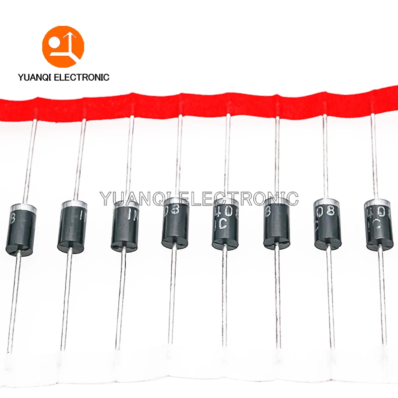 20PCS Rectifier Diode 1N5408  1N5404 1N5401 1N5822 1N5818  UF5408 UF5402 6A10 10A10 DO-27