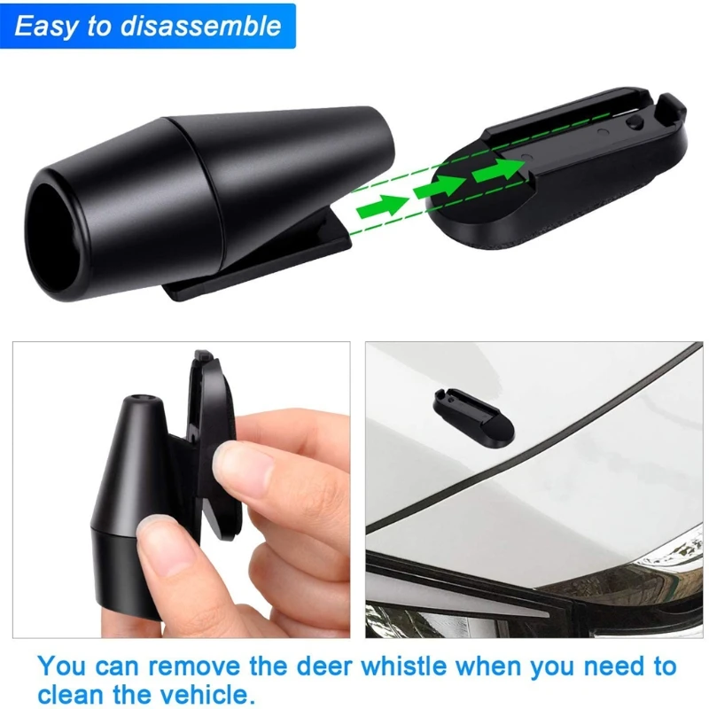 

U90C 2 Pcs Elk-Deer-Animal Alert Warning Whistles Highway 2 Packs Car Safety Accessory for Wildlife for Motorcycles
