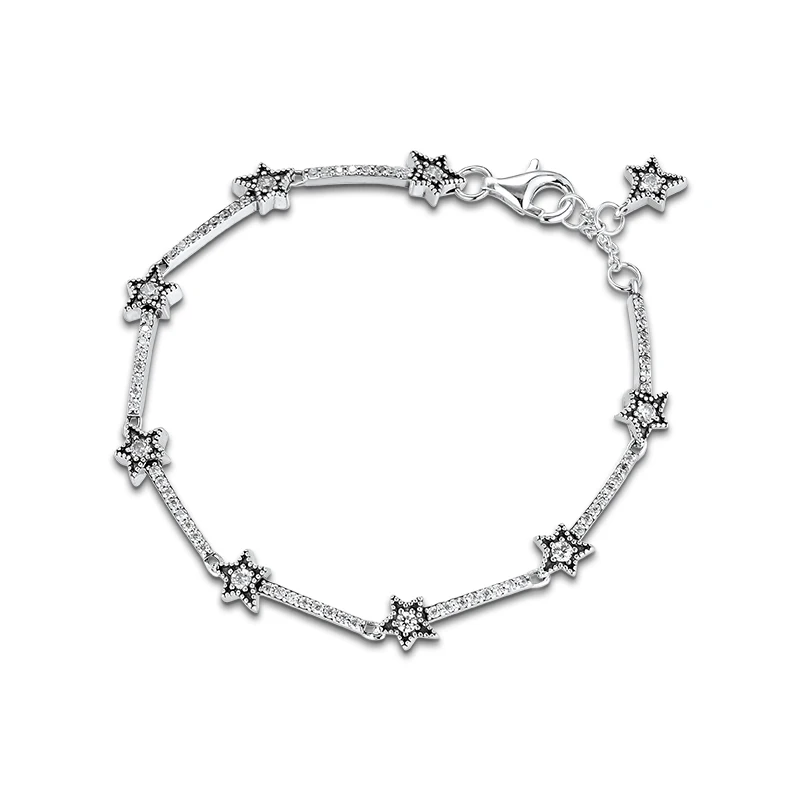 

Celestial Stars Bracelet Original 925 Silver Bracelets For Woman Jewelry Making Fashion Female Jewelry Woman DIY Bracelets