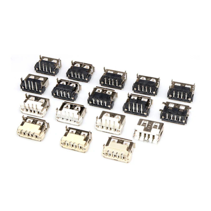 50 Uds USB2.0 interfaz hembra de carga de datos USB puerto hembra conector 2,0 para el ordenador portátil para computadora