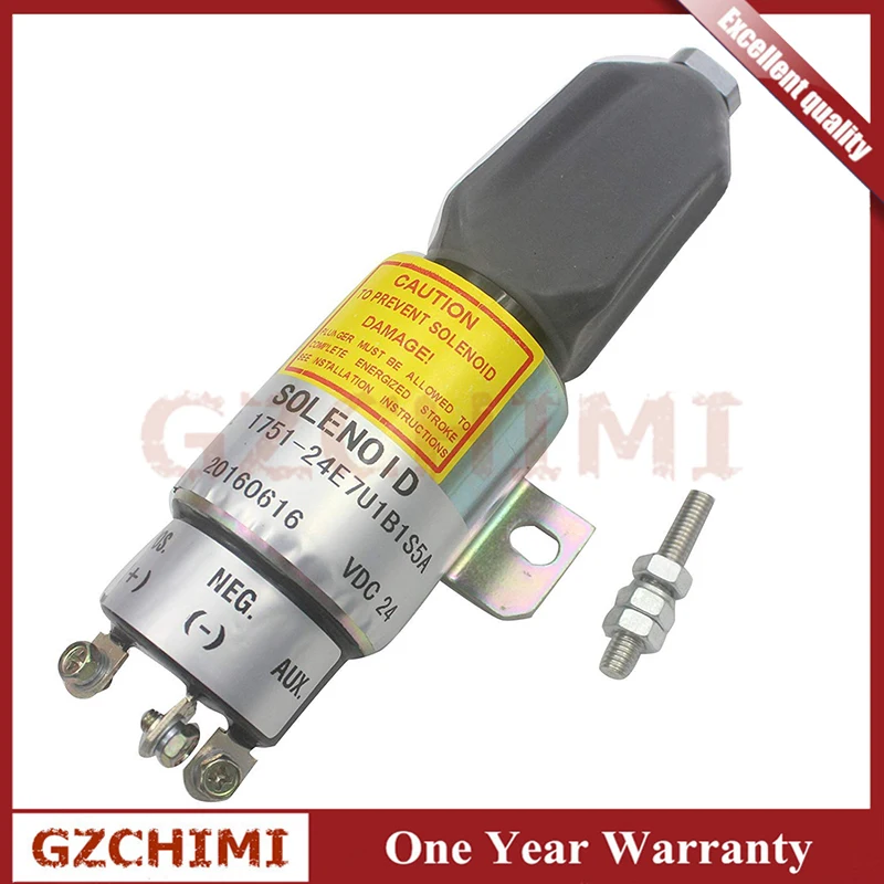 1751-2467UIBIS5A Diesel shut off solenoid 24V For Caterpillar S6K E200B