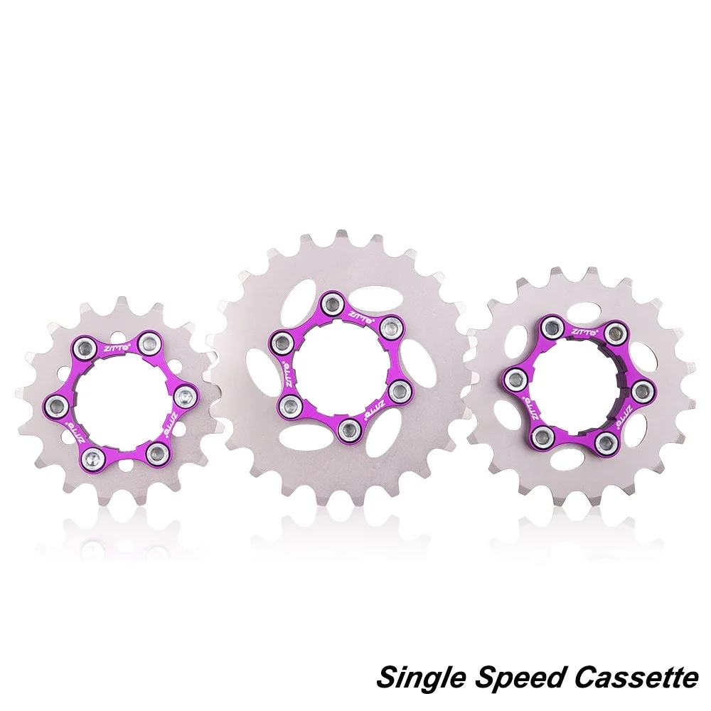 MTB Single Speed Cassette 16T 17T 18T 19T 20T 21T 22T 23T Single Cog 1Speed Gear Freewheel K7 CNC Cassette Bicycle Sprocket