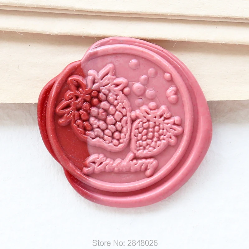 Strawberry Seal Stamp,plant seal stamp,Fruit Wax Seal Stamp Kit, Fruit seals,gift packing harvest party seal