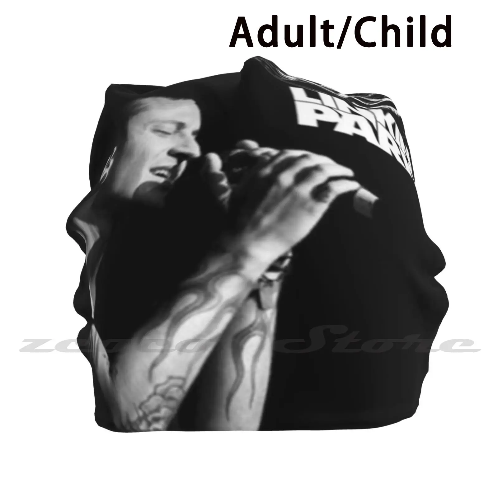 He Is Legend Personalized Pattern Knit Hats Plus Size Elastic Soft Cap Chester Bennington Chester Bennington Band Metal Avenged