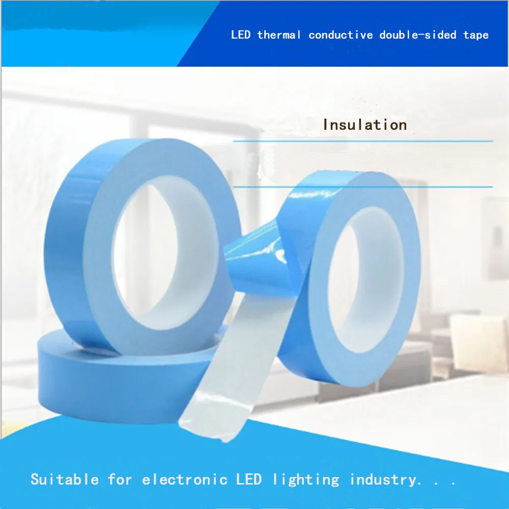 25meter/Roll Transfer Heat Tape Double Sided Thermal Conductive Adhesive Tape 3/5/8/10/12/15/18/20mm for Chip PCB LED Strip Heat