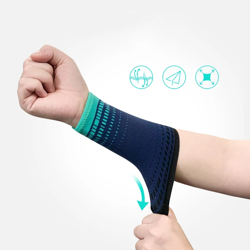 15*9cm Nylon Elastic Wrist Brace For Volleyball Basketball Carpal tunnel Protection Sport Wristband Tennis Wrist Guard Support