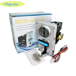 Free shipping 616 Multi Coin Acceptor Electronic Roll Down Coin Acceptor Selector Mechanism Vending Machine Arcade Game Ticket
