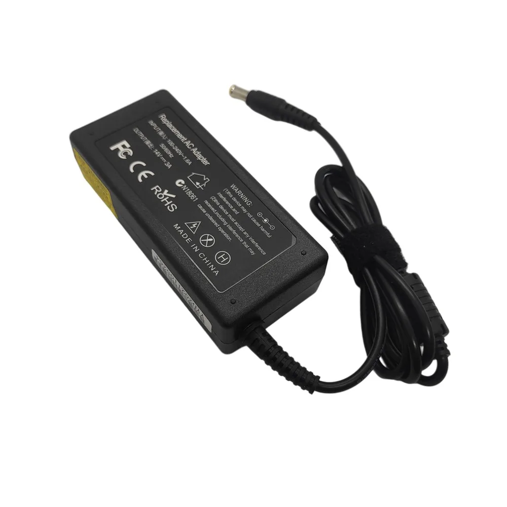 14V 3A 6.5*4.5mm AC Adapter Power Supply for Samsung LCD Monitor BX2235 S22A100N S19A100N S22A200B S22A300B S23A300B 1.78/1.79a