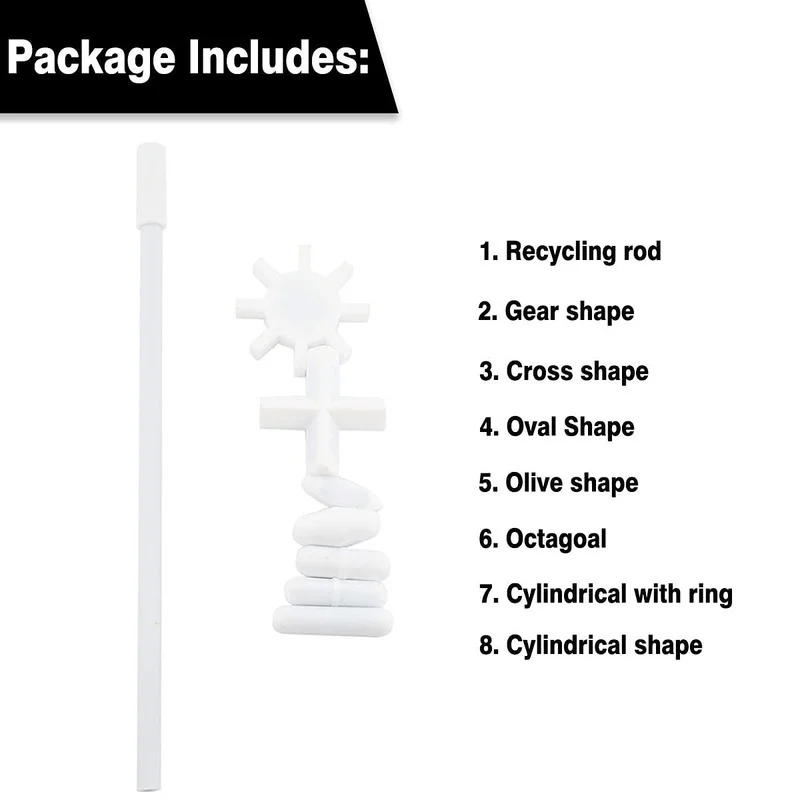 Toolly 8 Pack Magnetische Rührer, Rühren Bars Mischer, Einschließlich 7 Formen + Magnetische Retriever