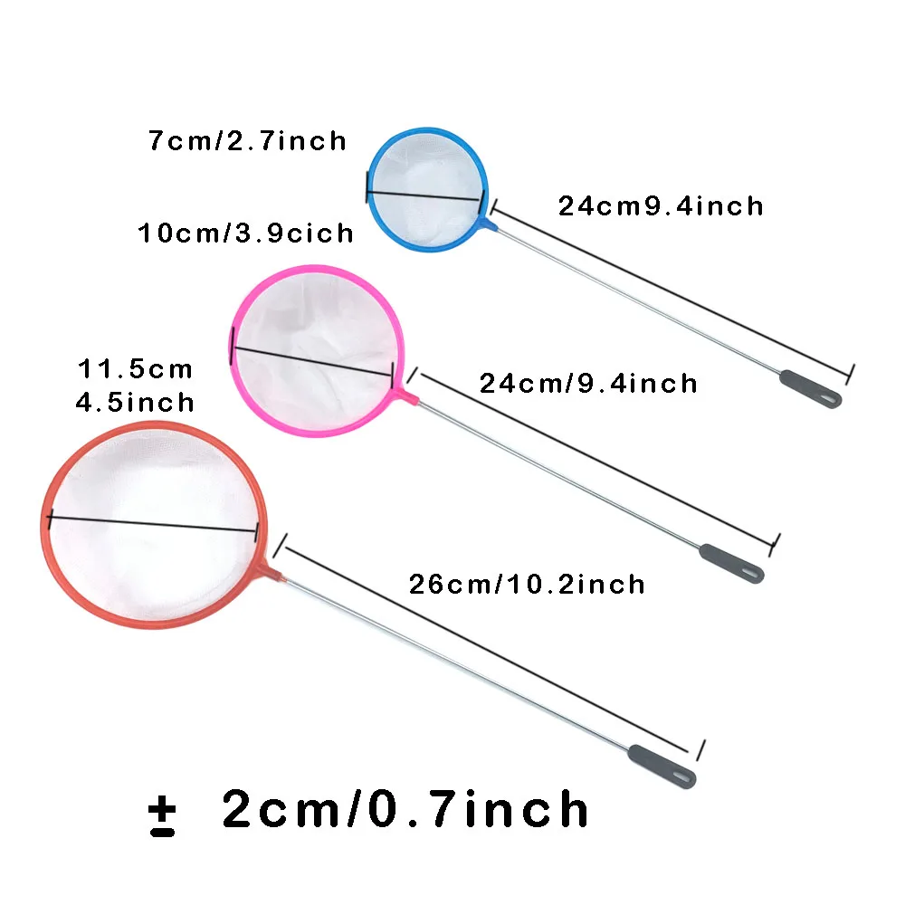 Juego de 2/3 accesorios para pecera de acuario, red fina para peces pequeños de alta densidad, filtro de artemia, herramienta de poros pequeños de malla densa