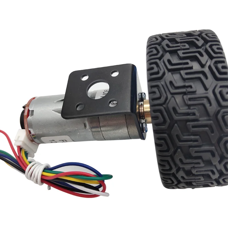 Mini DC Encoder Geared Motor 12V High Speed 17 To 1930RPM In DC Motor With Mounting Bracket Coupling Toy Car Wheels For DIY Toys