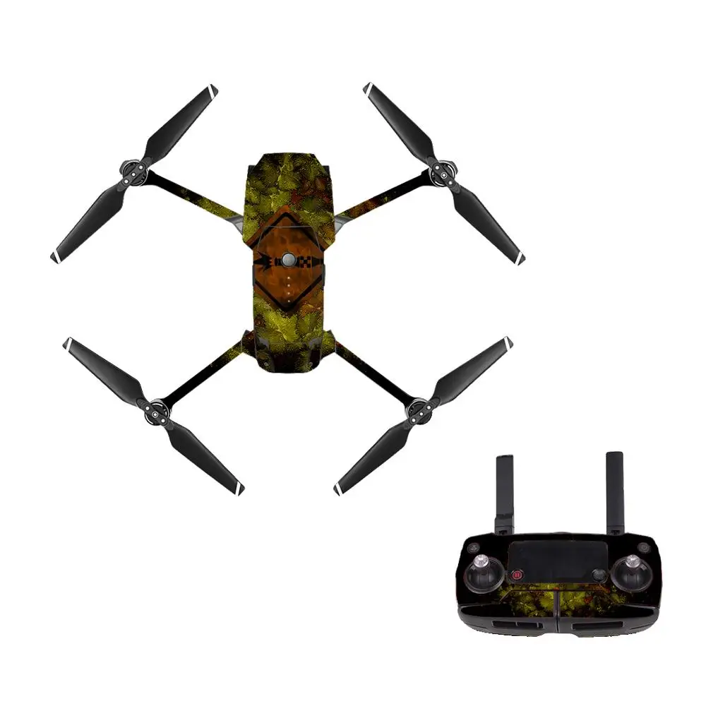 Retro Style 10 Decal Skin Sticker For DJI Mavic Pro Drone + Remote Controller + 3 Batteries Protection Film Cover