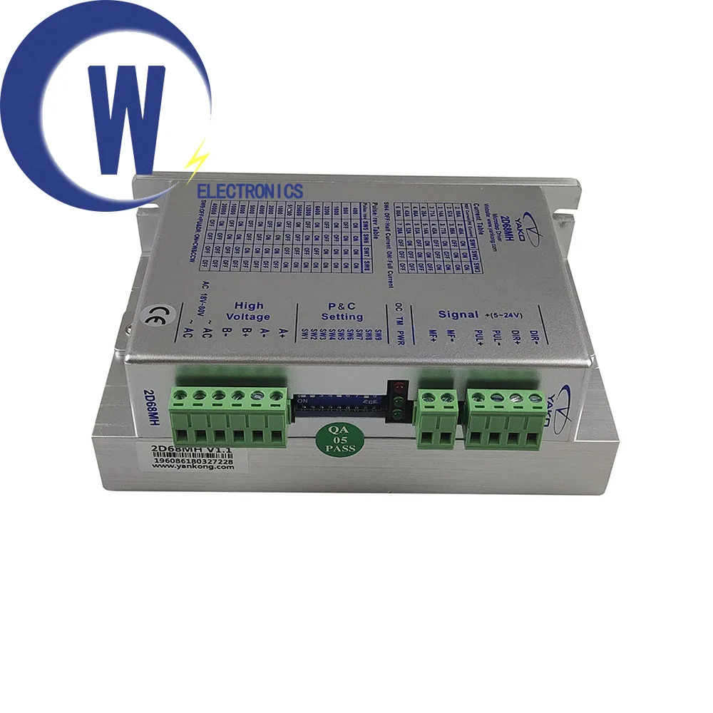 YAKO 2phase Stepper Motor Driver YKD2D68MH Match With NEMA23 NEMA34 Use For CNC Router Engraving Machine