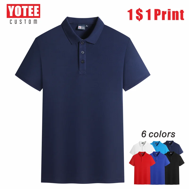 

Summer Casual Men And Women Short-Sleeved Polo Shirts Custom Logo Embroidery Printing Personalized Design Tops cotton