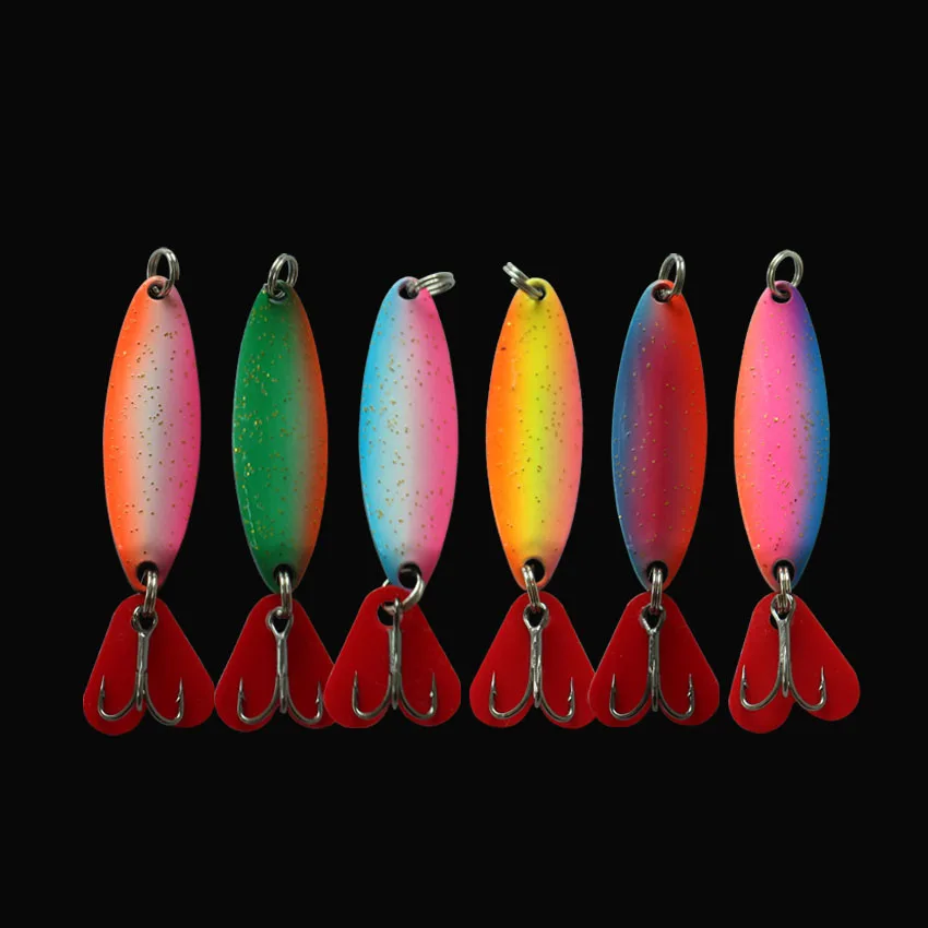 New Lures 39mm 4.5g 3pcs/lot Fishing Spoon Lure Trout Lure Artificial Bait Pesca Fishing Tackle