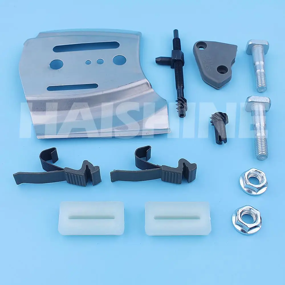 Catena di Bar Piastra di Regolazione Tenditore Noci Borchie A Vite Kit Per Husqvarna 362 365 372 372XP 371XP 385XP 390 390XP Motosega parti